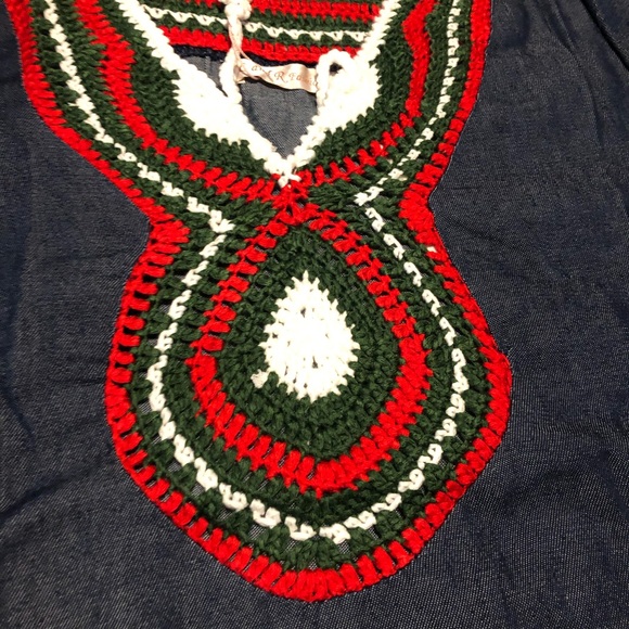 Host Picks🎊🎊Women’s midi dress Denim embroidered - Picture 7 of 12